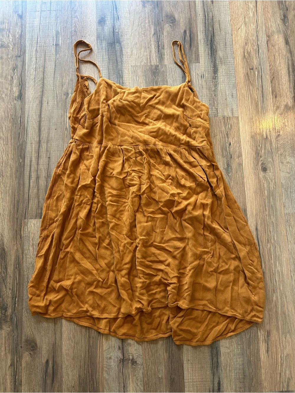 Wild Fable Mustard Spaghetti Strap Tank Dress